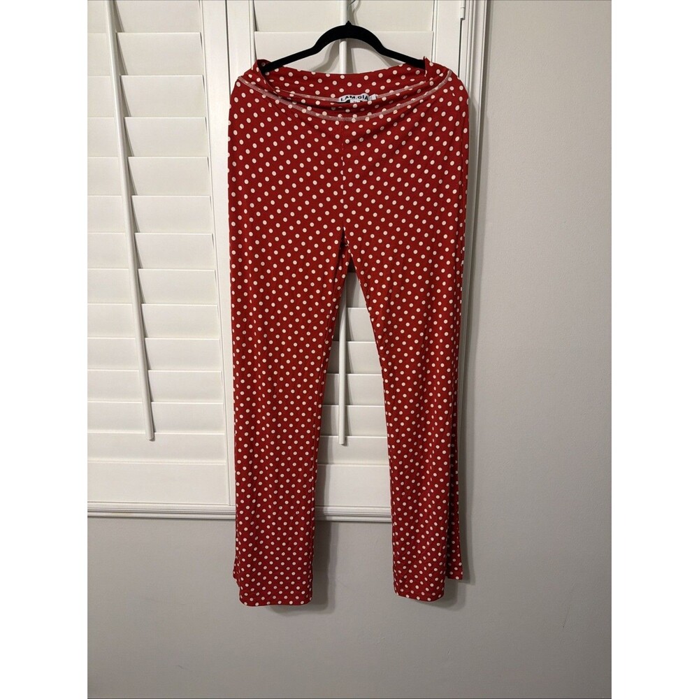 I.AM.GIA Blare Breathable Moist Wicking Trackpant Red/Cream Polka Dot XL